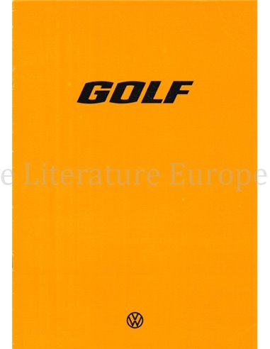 1976 VOLKSWAGEN GOLF BROCHURE ENGELS