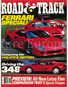 1989 ROAD AND TRACK FERRARI SPECIAL, MAGAZINE ENGLISH