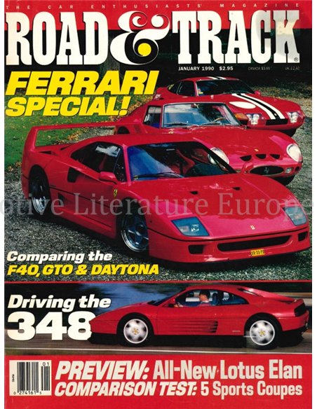 1989 ROAD AND TRACK FERRARI SPECIAL, MAGAZINE ENGELS