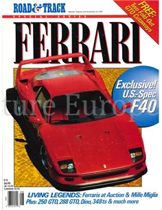 1990 ROAD AND TRACK FERRARI SPECIAL, MAGAZIN ENGLISCH