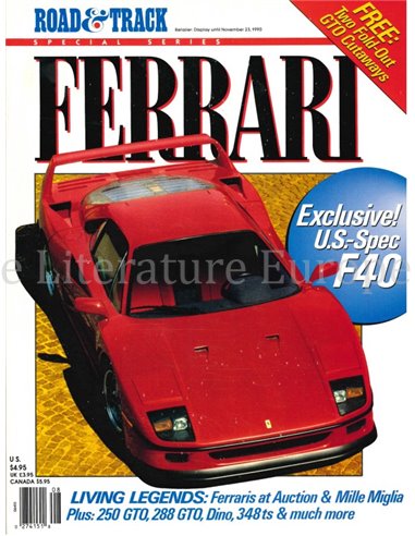 1990 ROAD AND TRACK FERRARI SPECIAL, MAGAZINE ENGELS