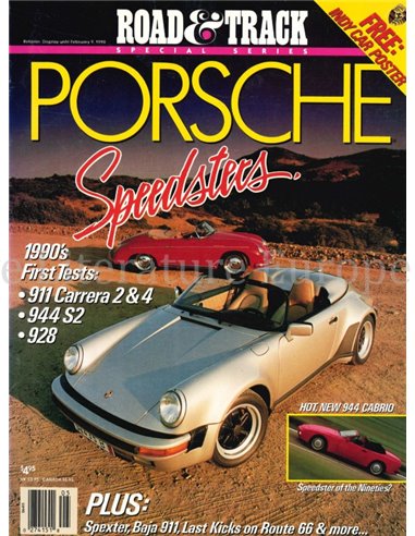 1990 ROAD AND TRACK  PORSCHE SPECIAL, MAGAZIN ENGLISCH