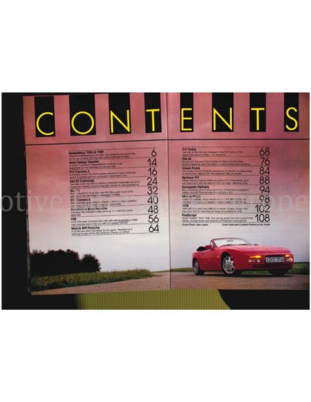 1990 ROAD AND TRACK PORSCHE SPECIAL, MAGAZINE ENGLISH