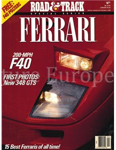 1990 ROAD AND TRACK MAGAZINE JANUARI ENGELS