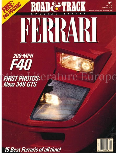 1990 ROAD AND TRACK MAGAZINE JANUAR ENGLISCH