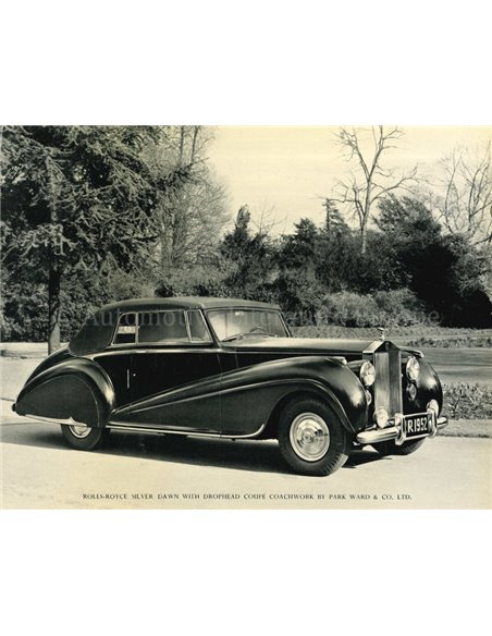 1952 ROLLS ROYCE SILVER DAWN BROCHURE ENGELS