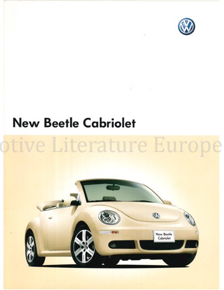 2008 VOLKSWAGEN NEW BEETLE CABRIOLET BROCHURE JAPANESE