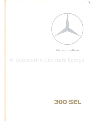 1966 MERCEDES BENZ 300 SEL PROSPEKT DEUTSCH