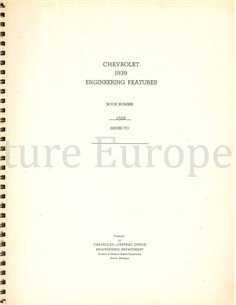 CHEVROLET 1939 ENGINEERING FEATURES 2