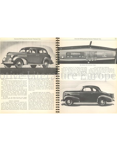 CHEVROLET 1939 ENGINEERING FEATURES