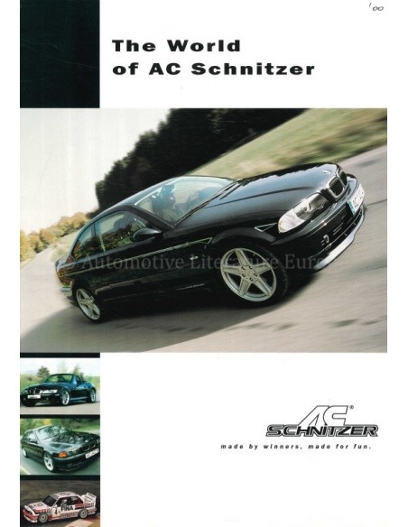 2000 BMW AC SCHNITZER RANGE BROCHURE ENGLISH