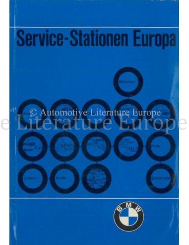 1969 BMW SERVICE STATIONS EUROPE HANDBOOK