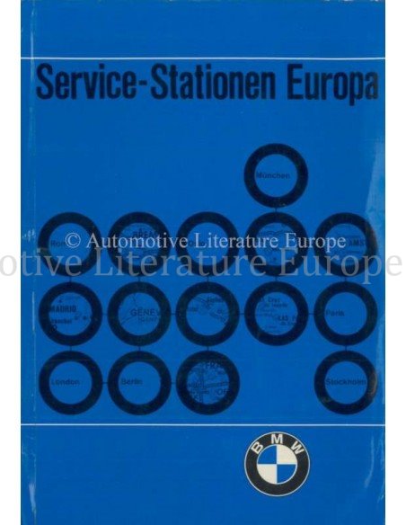 1969 BMW SERVICE STATIONS EUROPE HANDBOOK