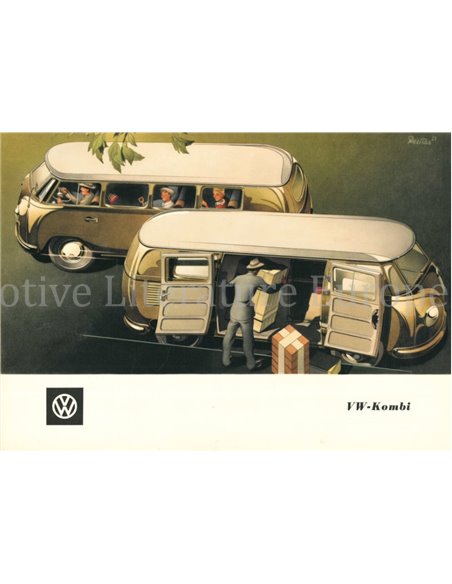 1953 VOLKSWAGEN TRANSPORTER KOMBI BROCHURE GERMAN