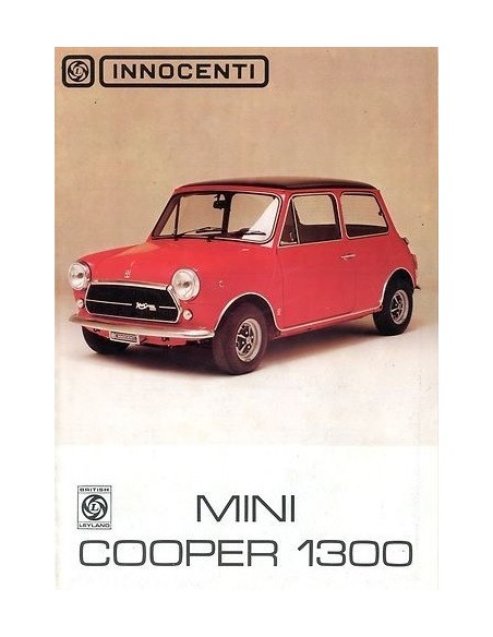 1971 INNOCENTI MINI COOPER 1300 BROCHURE NEDERLANDS
