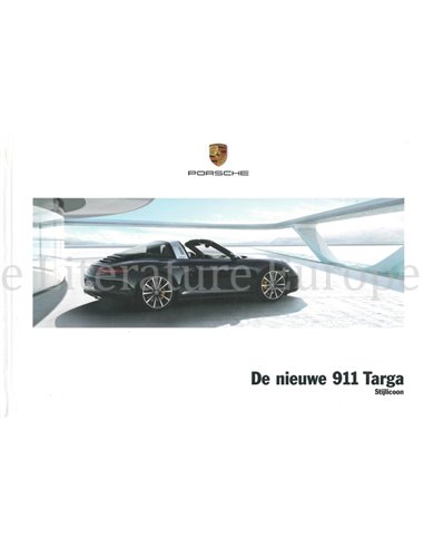 2014 PORSCHE 911 TARGA HARDCOVER BROCHURE NEDERLANDS