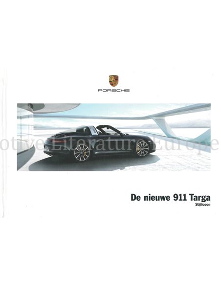 2014 PORSCHE 911 TARGA HARDBACK BROCHURE DUTCH