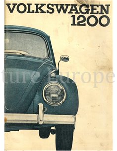 1963 VOLKSWAGEN BEETLE 1200 OWNERS MANUAL DUTCH