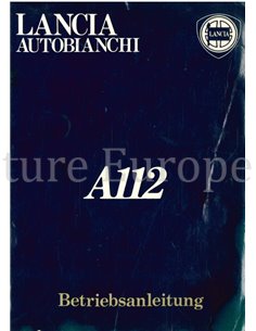1984 AUTOBIANCHI A112 BETRIEBSANLEITUNG DEUTSCH