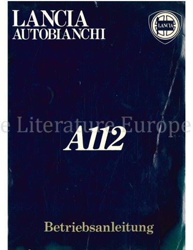 1984 AUTOBIANCHI A112 INSTRUCTIEBOEKJE DUITS