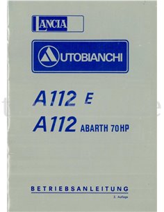1976 AUTOBIANCHI A112 OWNERS MANUAL GERMAN