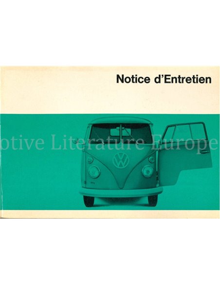 1966 VOLKSWAGEN T1 TRANSPORTER BETRIEBSANLEITUNG FRANZÖSISCH
