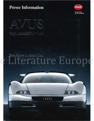 1992 AUDI AVUS QUATTRO PRESSKIT GERMAN