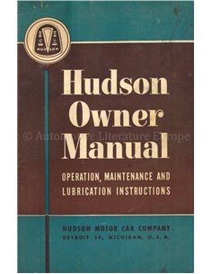 1949 HUDSON PROGRAMM BETRIEBSANLEITUNG ENGLISCH