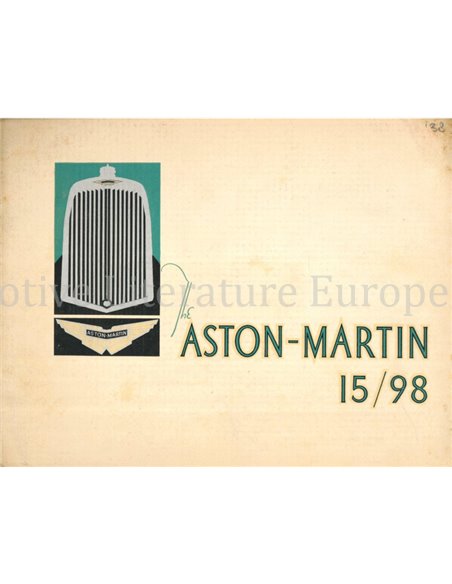 1931 ASTON MARTIN PROGRAMM PROSPEKT ENGLISCH