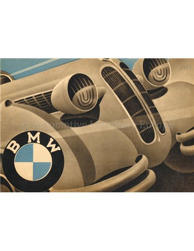 1937 BMW PROGRAMM PROSPEKT DEUTSCH