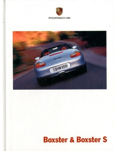 2001 PORSCHE BOXSTER S HARDCOVER BROCHURE DUITS