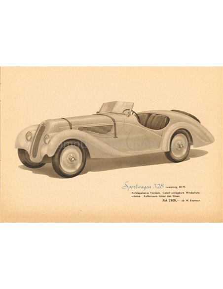 1937 BMW PROGRAMMA BROCHURE DUITS