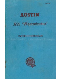 1954 AUSTIN A99 WESMINSTER INSTRUCTIEBOEKJE NEDERLANDS