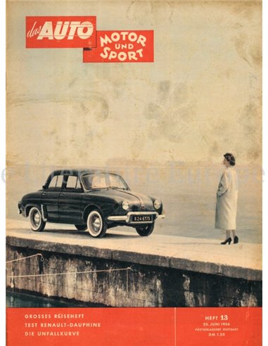 1956 DAS AUTO MOTOR UND SPORT MAGAZINE 13 DUITS
