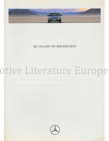 1991 MERCEDES BENZ S KLASSE PROSPEKT DEUTSCH