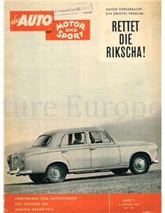 1960 DAS AUTO MOTOR UND SPORT MAGAZIN 01 DEUTSCH
