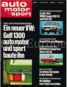 1976 AUTO MOTOR UND SPORT 13 GERMAN