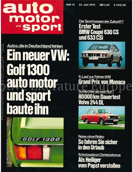 1976 AUTO MOTOR UND SPORT 13 DEUTSCH