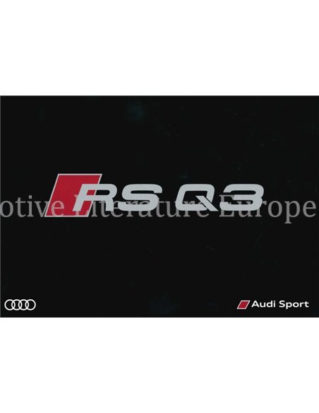 2015 AUDI RS Q3 HARDCOVER BROCHURE DUITS