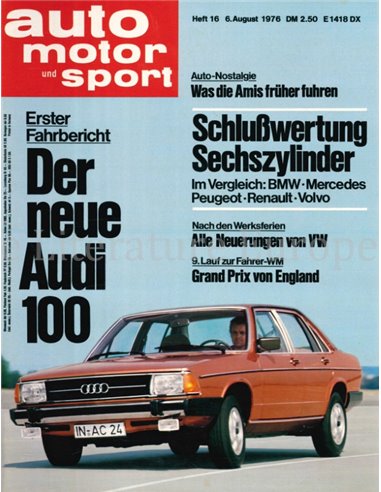 1976 AUTO MOTOR UND SPORT 16 DEUTSCH