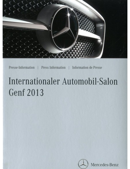 2013 MERCEDES BENZ GENEVE PROGRAMMA PERSMAP DUITS