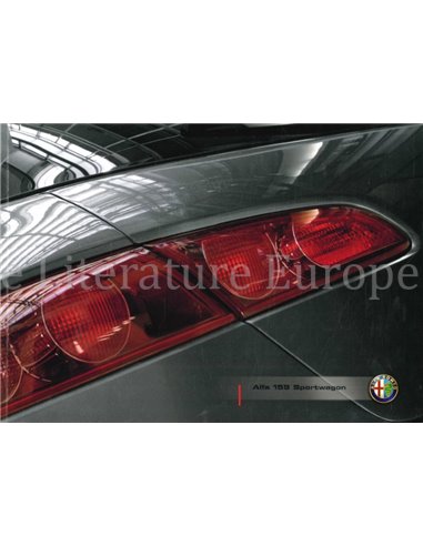 2006 ALFA ROMEO 159 SPORTWAGON BROCHURE NEDERLANDS