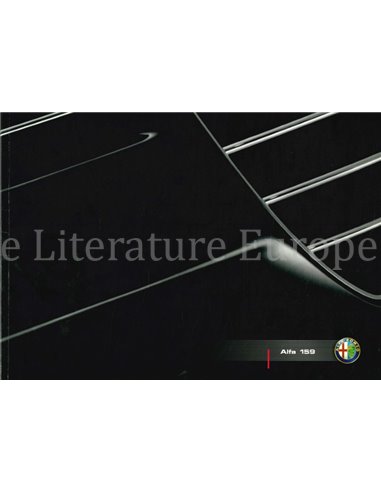 2005 ALFA ROMEO 159 LIMOUSINE PROSPEKT NIEDERLÄNDISCH