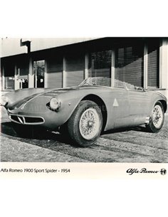 1954 ALFA ROMEO 1900 SPORT SPIDER PRESS PHOTO