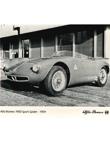 1954 ALFA ROMEO 1900 SPORT SPIDER PRESS PHOTO