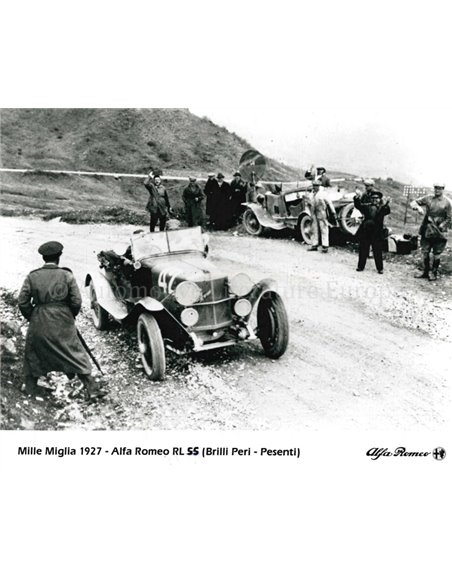 1927 MILLE MIGLIA ALFA ROMEO RL SS PRESSE BILD