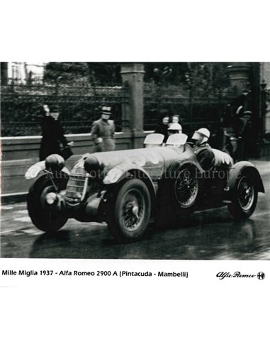 1937 MILLE MIGLIA ALFA ROMEO 2900A PRESSE BILD