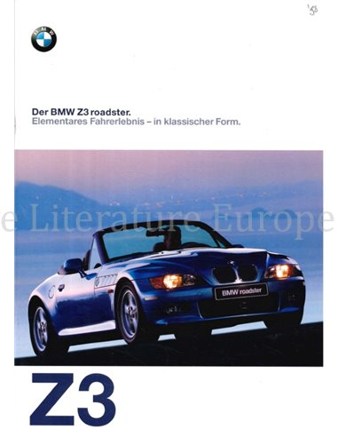 1997 BMW Z3 ROADSTER BROCHURE DUITS