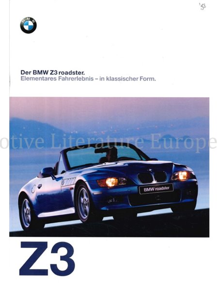 1997 BMW Z3 ROADSTER PROSPEKT DEUTSCH