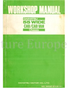 1981 DAIHATSU 55 WIDE CAB | CAB VAN, CHASSIS WERKPLAATSHANDBOEK ENGELS